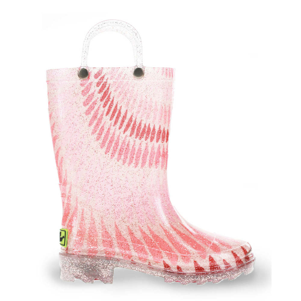 Western Chief Kid's Tie Dye Lighted PVC Boot